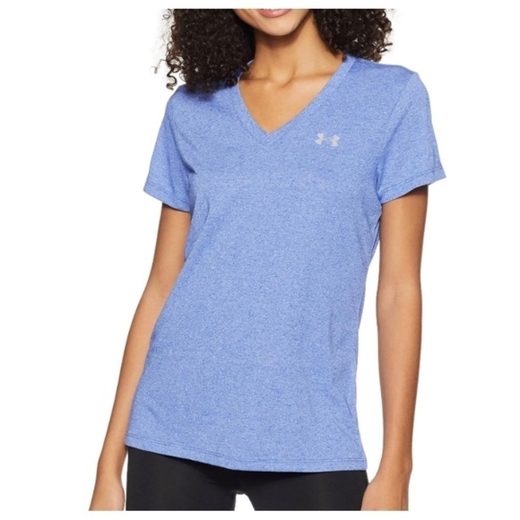 #106 Under Armour Threadborne Train Tech Twist Active Workout V-Neck T-Shirt - Picture 2 of 5